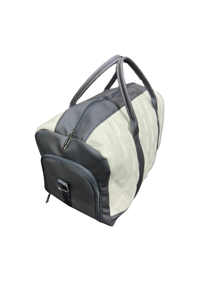Leather Travel Duffel Bag, Large Gym Sports Bag Weekend Bag With Camping Bag Travel Storage Waterproof Overnight Carry on Bag Airline Approved for Men and Women