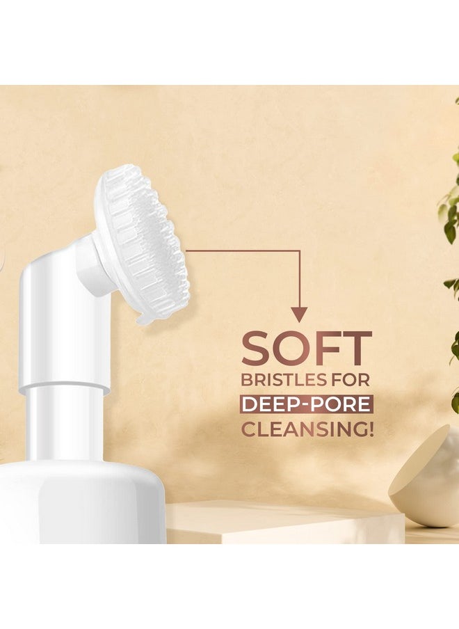 Anti Acne Foaming Face Wash Men Women With Tea Tree And Mint For Oil Control, Glowing Skin Brush - 100Ml