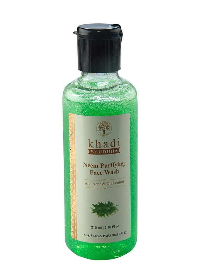 Neem Purifying Face Wash 210 Ml (Sls, Sles & Paraben Free), Green, 210 Ml