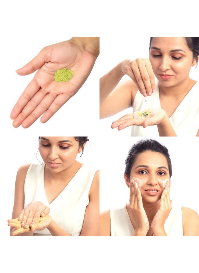 Neem Face Wash For Acne & Pimples, Rich With Bergamot For Clear Skin, 100% Natural Powder Facewash Fights With Acne-Causing Agents, Clear Skin From Dirt & Pollution, 30G