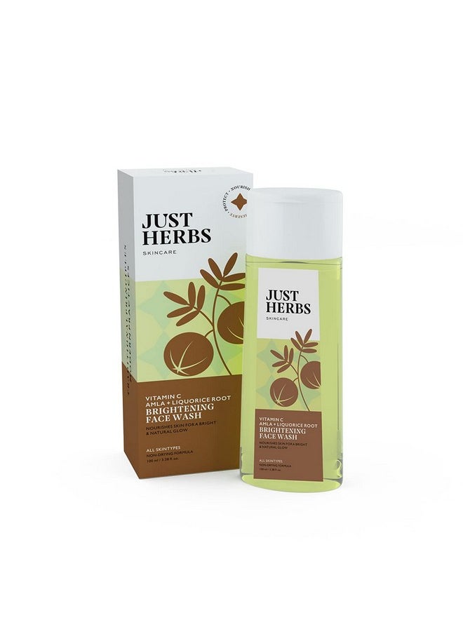 Skin-Rejuvenating Ayurvedic Face Wash Cleanser Powered With Vitamin C, Amla & Liquorice Root For Skin Hydration, Hyperpigmentation & Maintains Ph Level - 100 Ml