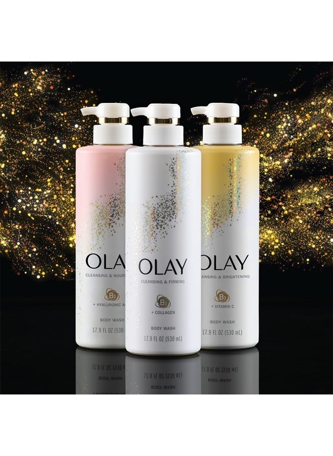 Body Lotion for Women, Brightening with Vitamin C Serum, Visibly Bright & Radiant Skin, 24hr Moisture & Hydration, Fast Absorbing Formula, Vitamin B3 Complex, For All Skin Types, 17 fl oz