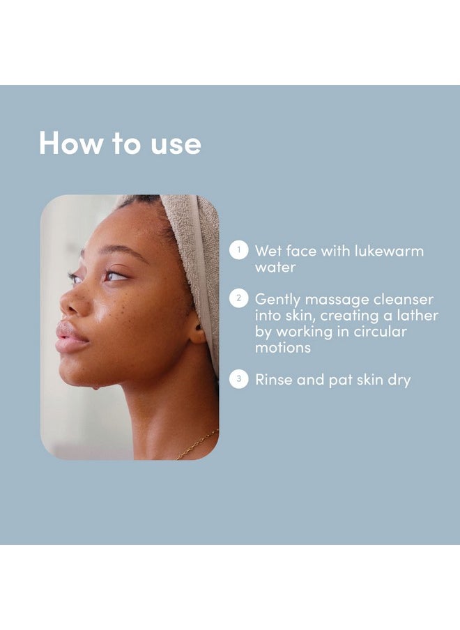 hers Clear Waters Hydrating Cleanser - Squalane Cleanser Face Wash Made for All Skin Types - Supports Skins Natural pH - Contains Hyaluronic Acid, Squalane, and Green Tea Extract - 6.8 fl Oz
