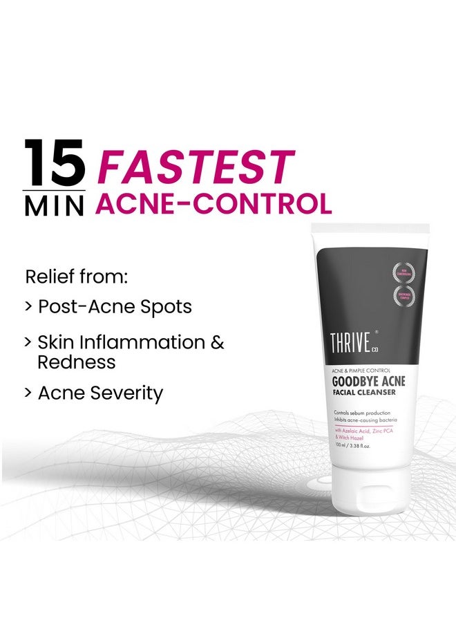 Goodbye Acne™ Face Wash | Reduces Acne-Causing Bacteria & Sebum Production | Men & Women, 100Ml