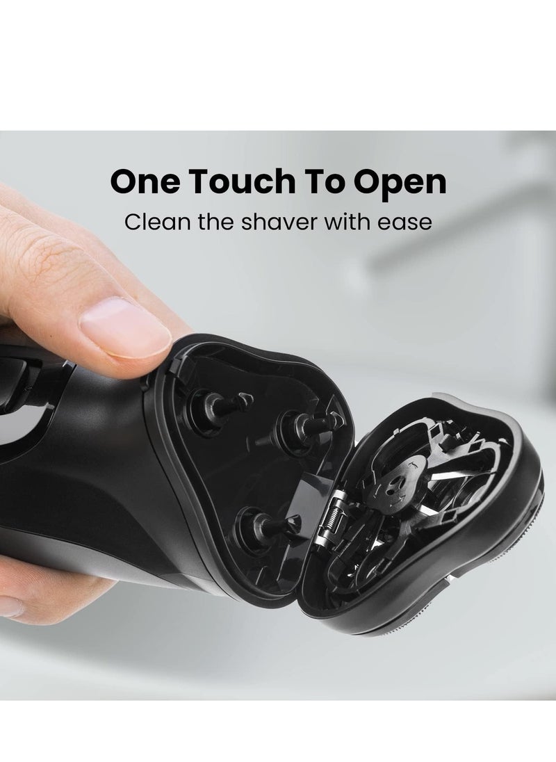 ENCHEN Men's Electric Grooming Tool – Rechargeable 3D Floating Head, Built-in Pop-up Trimmer, Multi-Function Design – Black