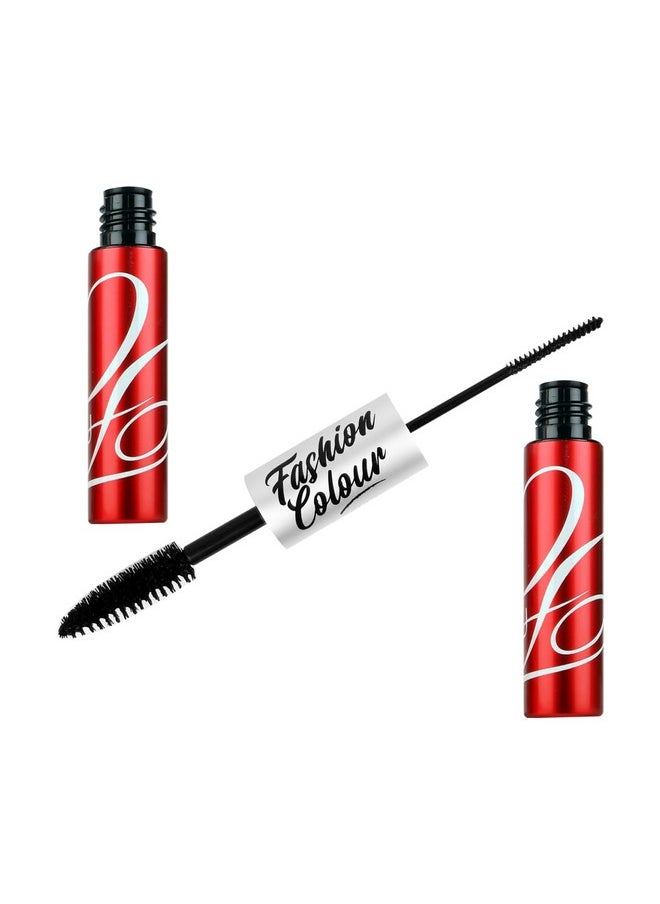 Platinum Double Head Mascara For Upper & Lower Lashes (10Ml) | Volumizing And Lengthening Mascara | 2-In-1 Mascara For Women | Long Lasting (Black)