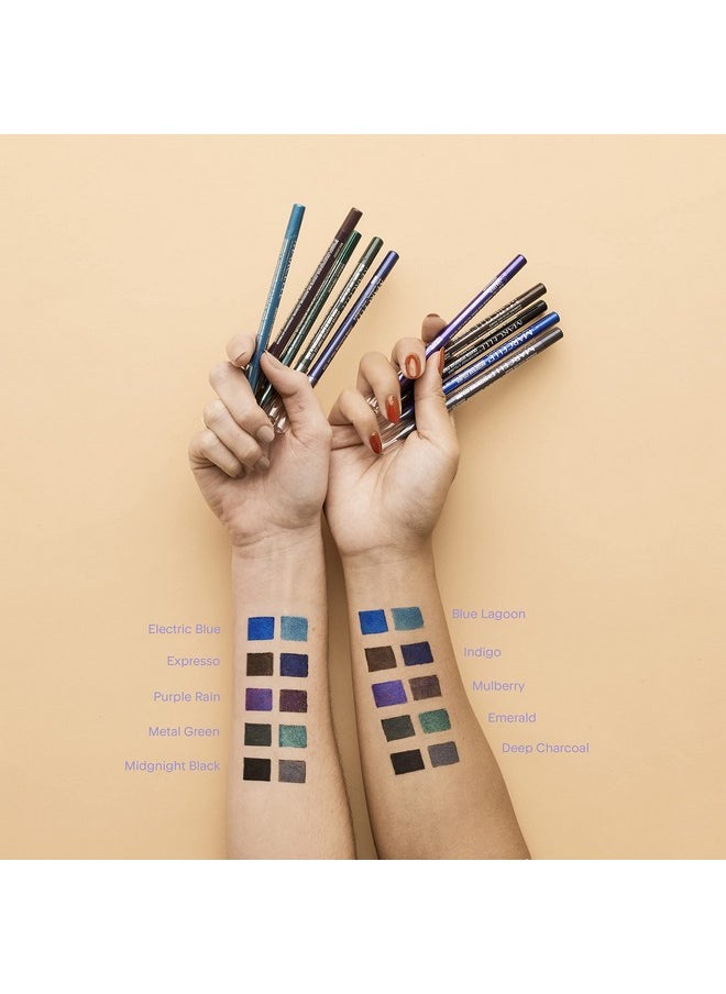 Marcelle Waterproof Eyeliner, Mulberry, Eye Pencil, Creamy Formula, Long-Lasting, Waterproof, Smudge-Proof, Fragrance-Free, Hypoallergenic, Cruelty-Free, 0.04 Oz.