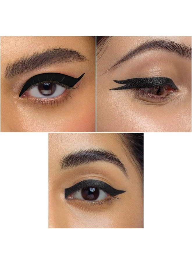 Wingman Waterproof Microliner | Liquid Eyeliner | Flexi-Tip Applicator | Pen Eyeliner | Lasts Upto 12 Hrs | Smudgeproof & Transferproof | 1.6Ml - 01 I'Ll Be Black