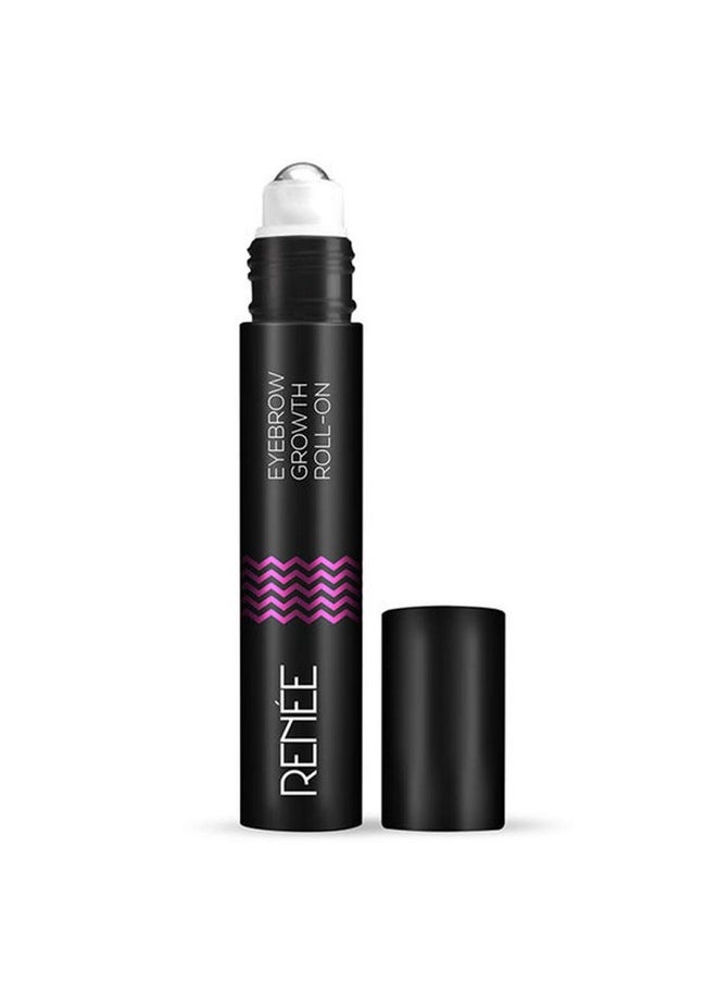 Eyebrow Growth Roll On Serum 8Ml | Infused With Castor Oil, Coconut Oil & Vitamin E | Nourishes & Moisturizes Brow Hair | Free From Paraben, Sulphate, Pthalate-Free