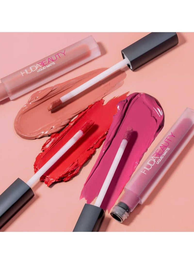 Huda Beauty Liquid Matte Ultra-Comfort Transfer-Proof Lipstick - Trendsetter