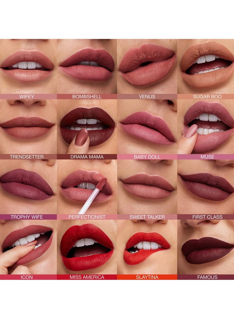 Huda Beauty Liquid Matte Ultra-Comfort Transfer-Proof Lipstick - Trendsetter