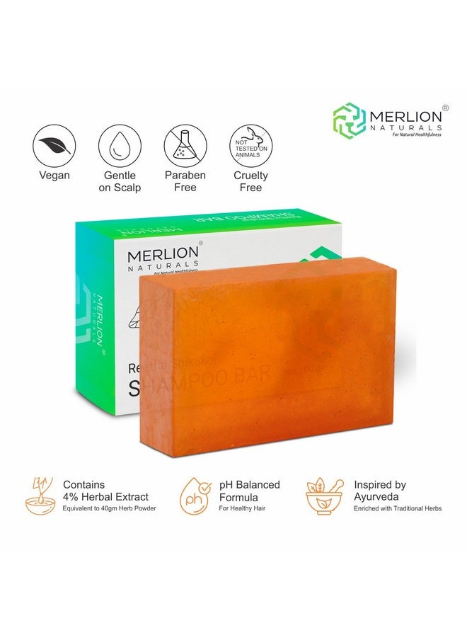 Traditional Shampoo Bar | Shikakai & Reetha (100 Gm X 3 Pcs) | Handmade With Natural Herbs | Intense Repair For Dry, Frizzy, Oily & Normal Hair | Unisex | Sulphate & Paraben Free