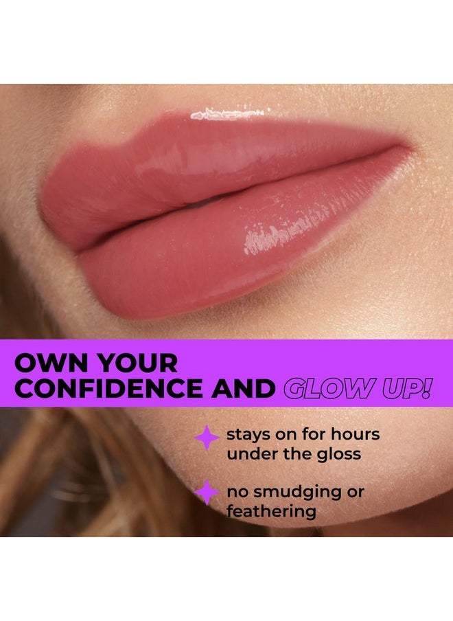 Long Lasting Gel Lip Liner 404 Berry Easyglide Gel Texture Super Longlasting Sharpenable Precise Tip Intense Pigment 1.7Gm
