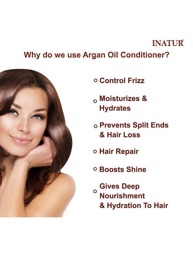 Argan Oil Hair Conditioner - Deep Conditioning, Nourishing, Repairing, Boost Shine, Controls Frizz, And Sulfate-Free - 200Ml