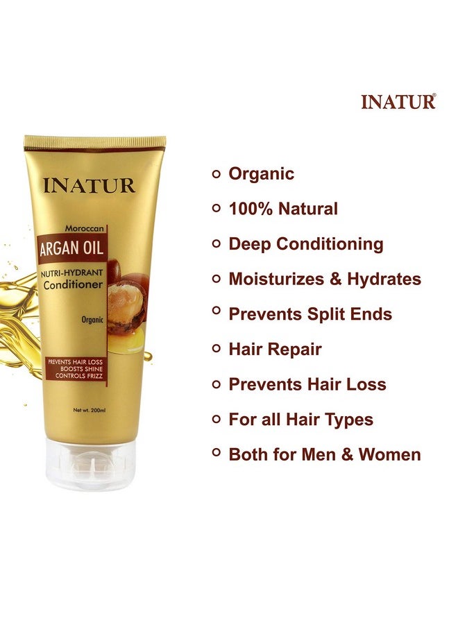 Argan Oil Hair Conditioner - Deep Conditioning, Nourishing, Repairing, Boost Shine, Controls Frizz, And Sulfate-Free - 200Ml
