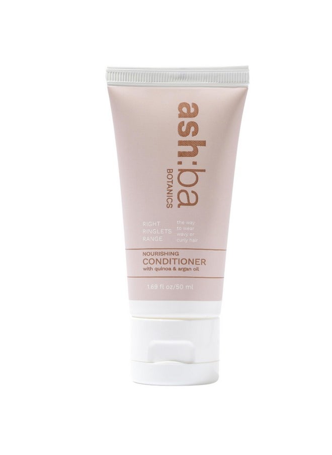 Nourishing Conditioner For Curly & Frizzy Hair | Deep Conditioning & Hydration For Wavy & Dry Hair | With Shea Butter, Argan & Green Tea | Natural - Silicone & Paraben Free - 50 Ml