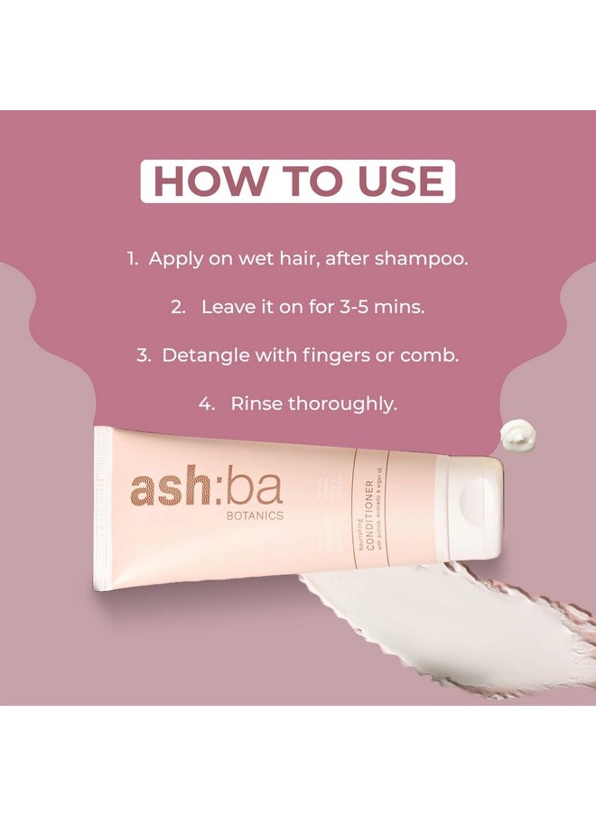 Nourishing Conditioner For Curly & Frizzy Hair | Deep Conditioning & Hydration For Wavy & Dry Hair | With Shea Butter, Argan & Green Tea | Natural - Silicone & Paraben Free - 50 Ml