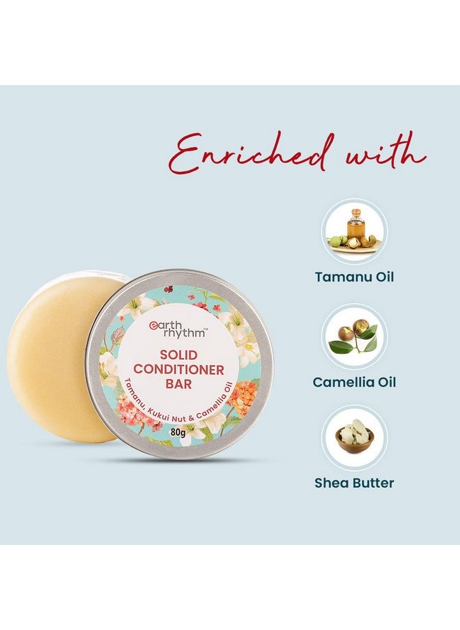 Organic Hair Conditioner For Frizz, Dryness, Splitends | Hydrates & Adds Shine & Volume| Contains Tamanu Oil & Shea Butter| Men & Women | Sulphate And Paraben Free - 80 Gm