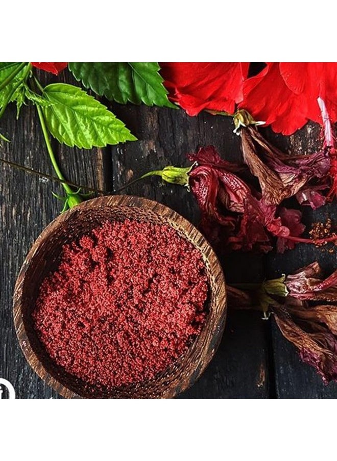 Mi Nature Hibiscus Powder | Red Hibiscus Flower | Hibiscus Powder For Hair | Hibiscus Powder For Face | Pure & Natural Hibiscus Powder | Ideal For Hair Mask And Face Pack| 114G (4Oz)