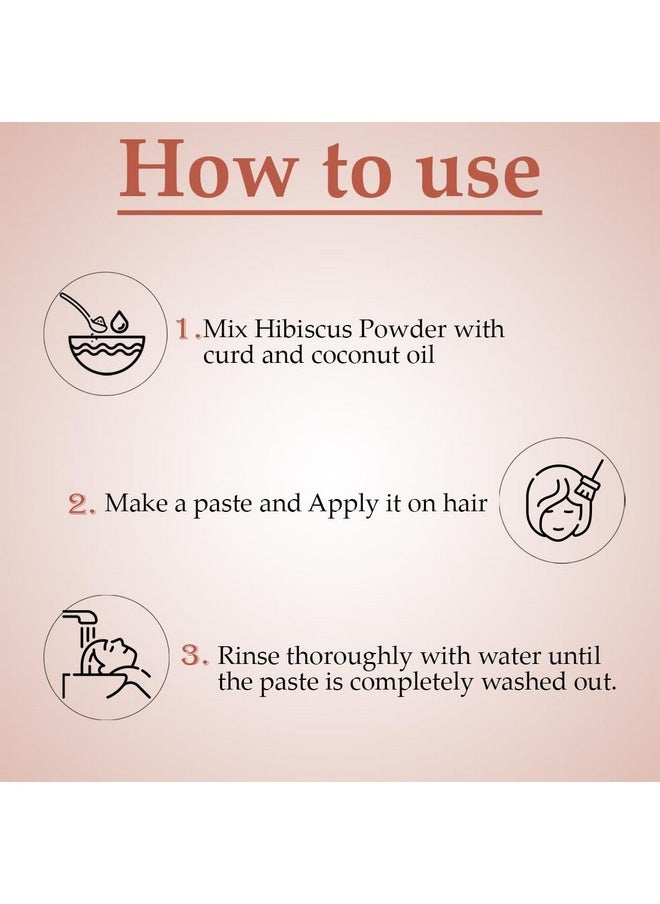 Mi Nature Hibiscus Powder | Red Hibiscus Flower | Hibiscus Powder For Hair | Hibiscus Powder For Face | Pure & Natural Hibiscus Powder | Ideal For Hair Mask And Face Pack| 114G (4Oz)