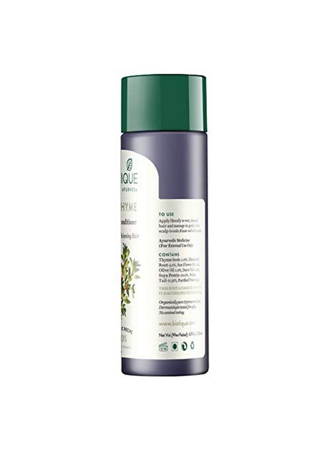Biotique Bio Thyme Volume Conditioner Fine & Thinning Hair|Gives Volume & Bounce To Hair|Helps In Thicken Follicles|100% Botanical Extracts|Suitable All Skin Types|200 Millilitre-Peppermint,Thyme