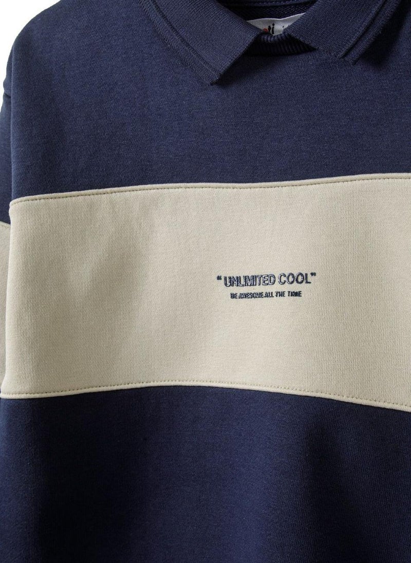 Boys Cotton Polo Jumper