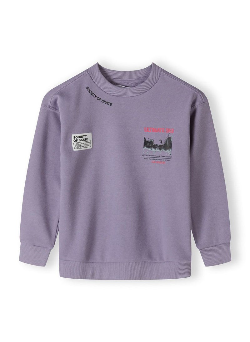 Kids Boys  Oversized Graphic Crew Neck Sweatshirt