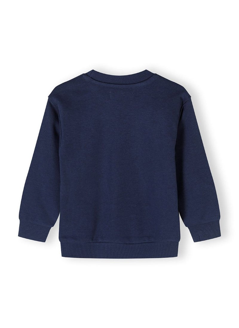 Baby Crew Neck Sweatshirt With Kangaroo Pocket