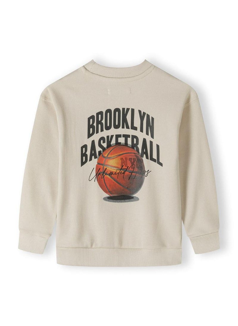Boys Crew Sweatshirt with Print