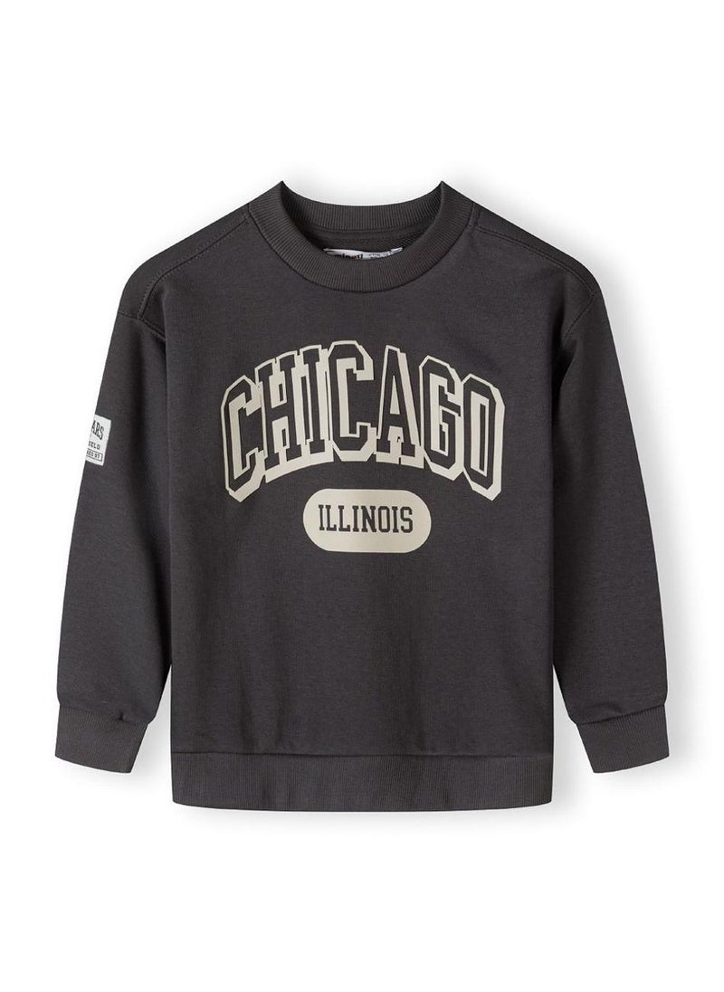 Kids Boys Cotton Crew Neck Sweatshirt