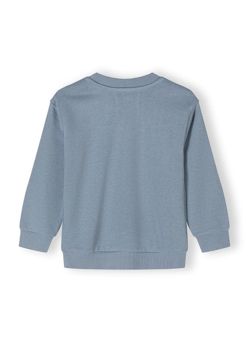 Baby Crew Neck Sweatshirt With Kangaroo Pocket