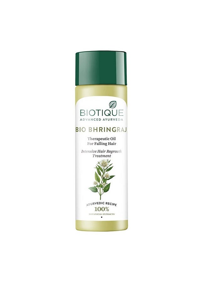 Bhringraj Therapeutic Hair Oil For Falling Hair | Intensive Hair Regrowth Treatment | Nourishing Hair Follicles| Strong And Shiny Hair| For All Skin Types| 120M
