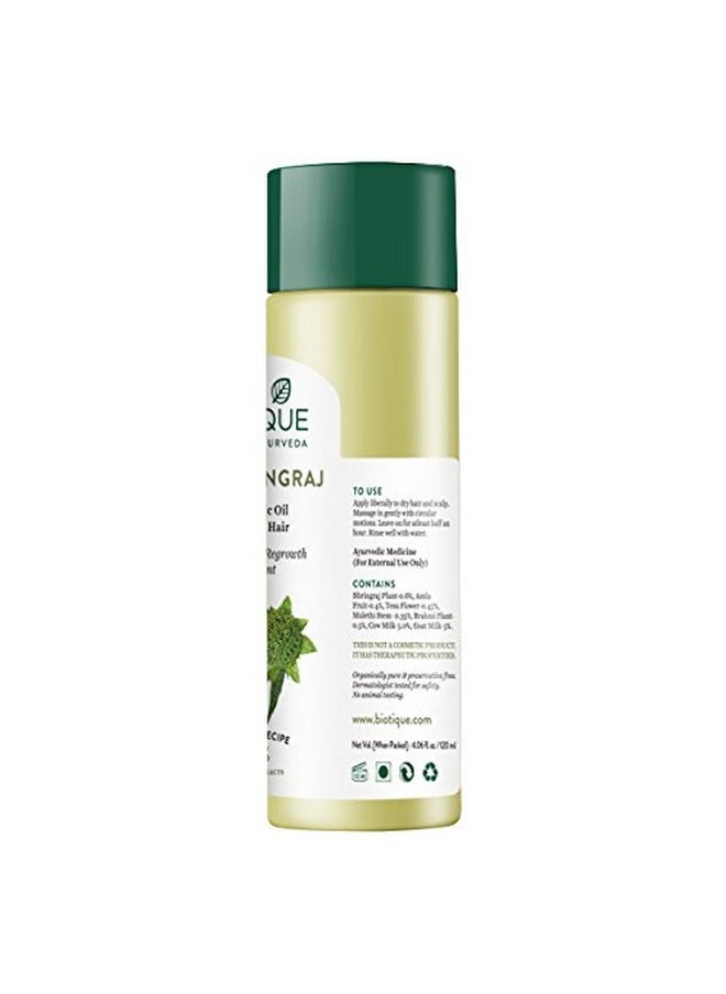Bhringraj Therapeutic Hair Oil For Falling Hair | Intensive Hair Regrowth Treatment | Nourishing Hair Follicles| Strong And Shiny Hair| For All Skin Types| 120M