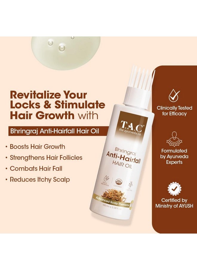 T.A.C Bhringabali Hair Oil - Nourishing Hair Growth Oil For Men And Women, Hair Loss & Regrowth Treatment - 100Ml
