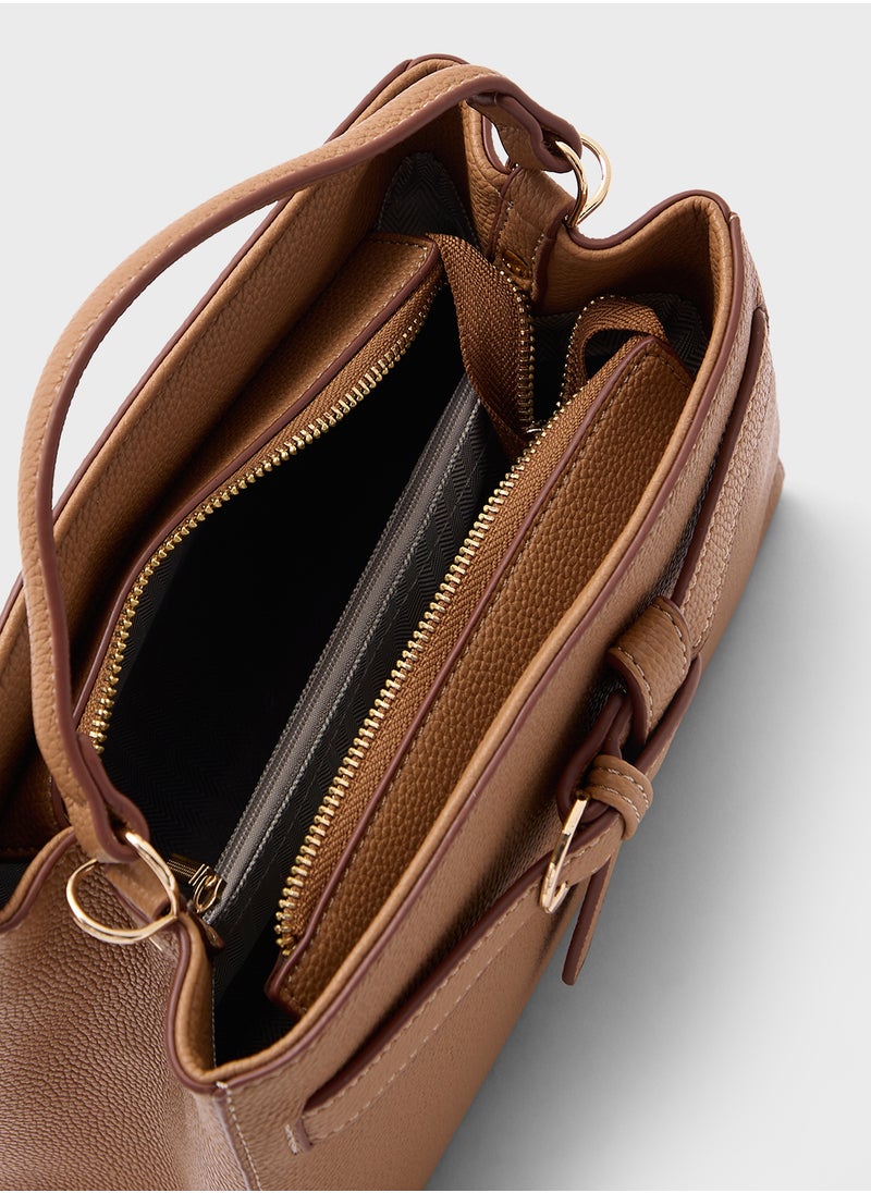 Knot Detail Satchel Bag