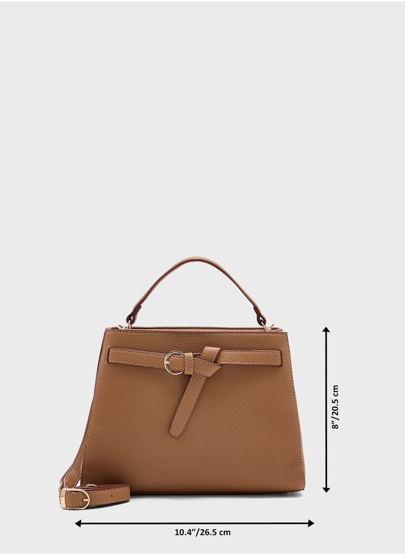 Knot Detail Satchel Bag