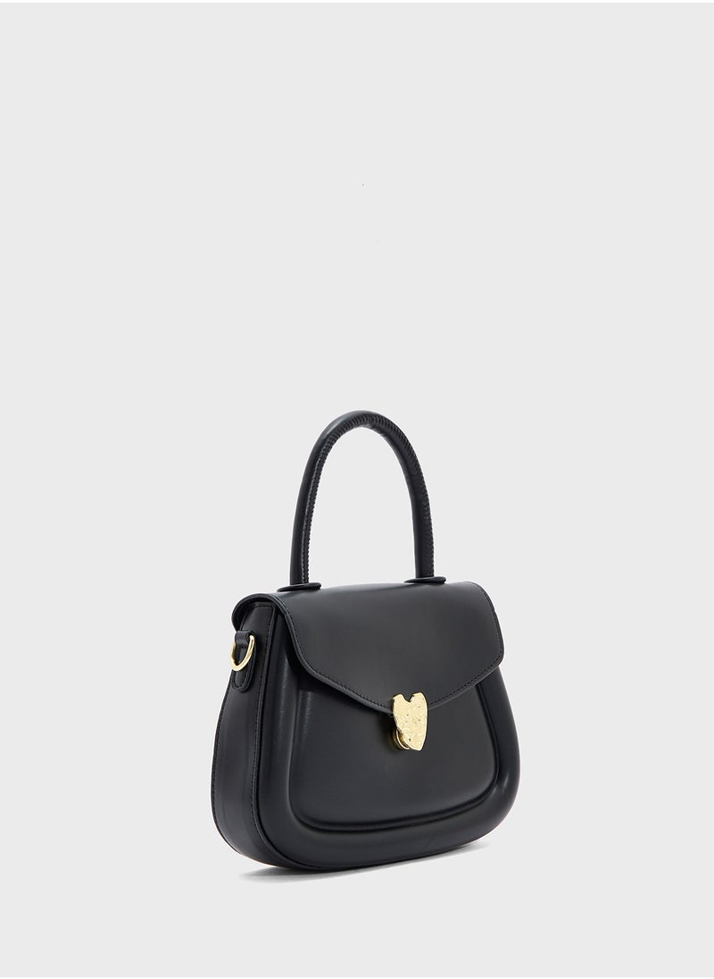 Heart Closure Satchel Bag