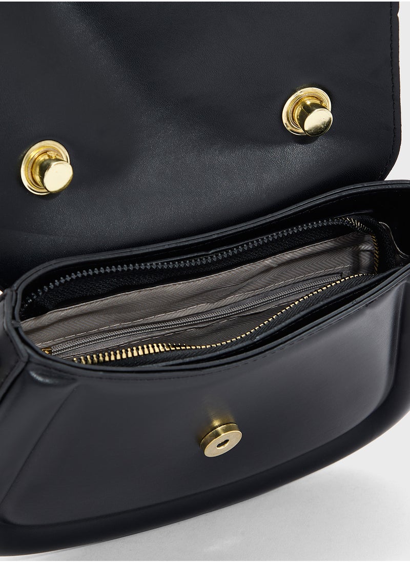 Heart Closure Satchel Bag
