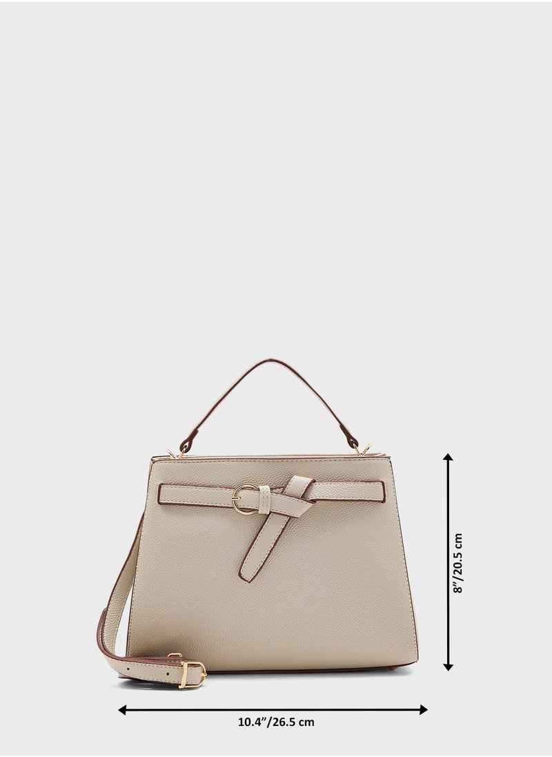 Knot Detail Satchel Bag