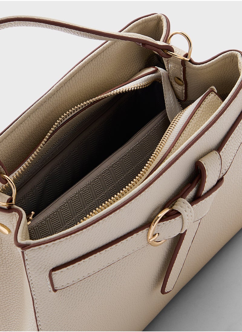 Knot Detail Satchel Bag