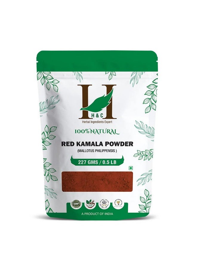 H&C Herbal Ingredients Expert Natural Red Kamala Powder - 227g For Hair