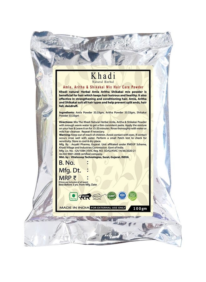 Amla Aritha And Shikakai Mix Hair Care Powder 100 Gm