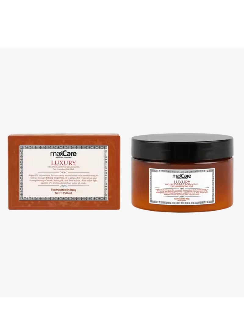 Maxcare Sulfate-Free Argan Oil Hair Mask 250ml – Deep Conditioning Treatment for Over-Processed Hair
