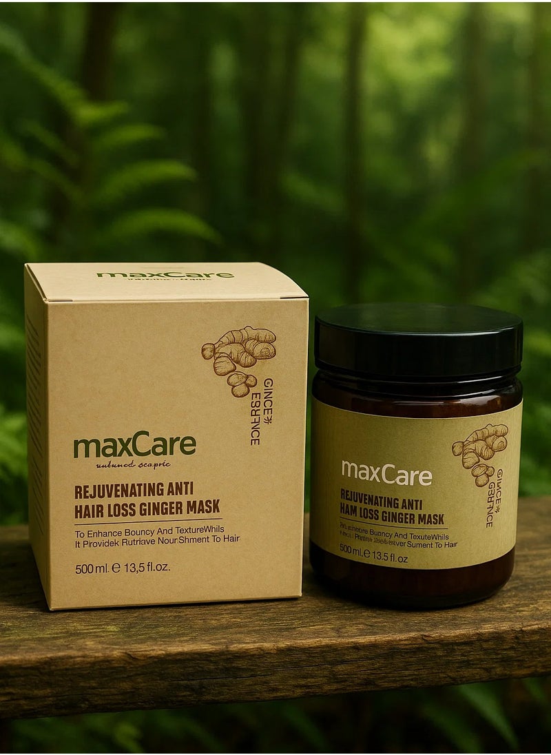 Maxcare Rejuvenating Anti Hair Loss Ginger Hair Mask – 500ml Deep Repair Treatment