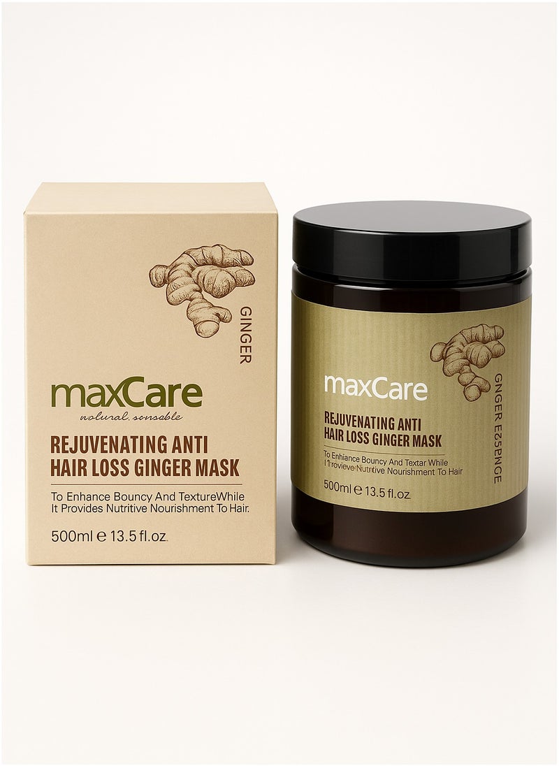 Maxcare Rejuvenating Anti Hair Loss Ginger Hair Mask – 500ml Deep Repair Treatment