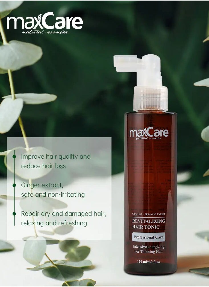 Maxcare Revitalizing Hair Tonic Clear – Anti Hair Fall Scalp Treatment – 120ml
