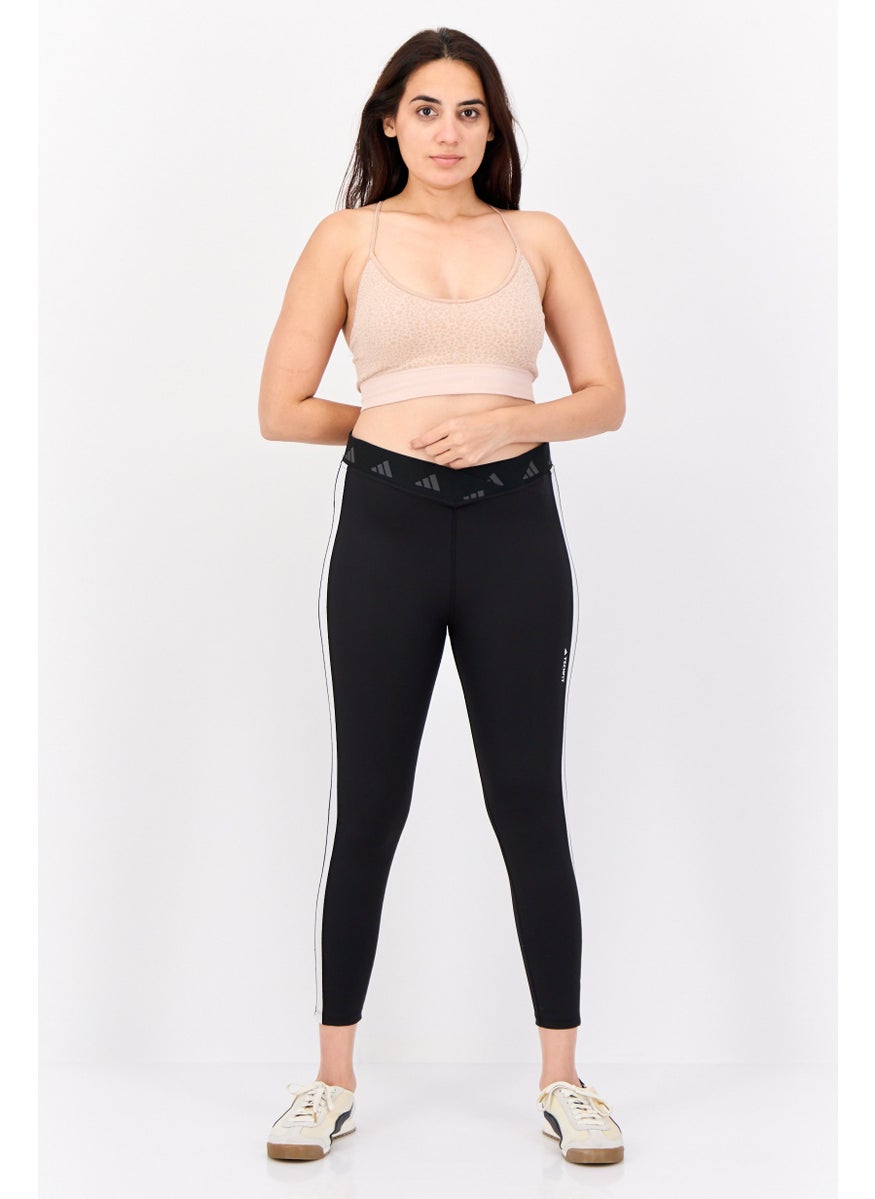 Women Tight Fit Training 7/8 Leggings, Black
