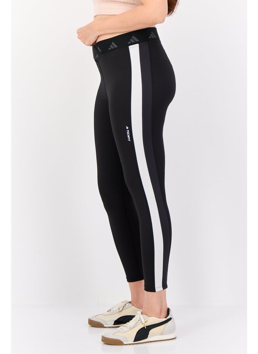 Women Tight Fit Training 7/8 Leggings, Black