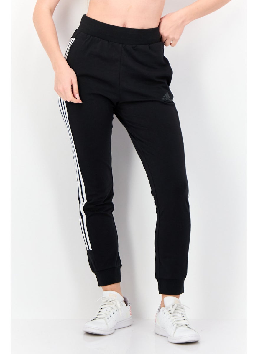 Women Sportswear Fit Outdoor Sweatpants, Black