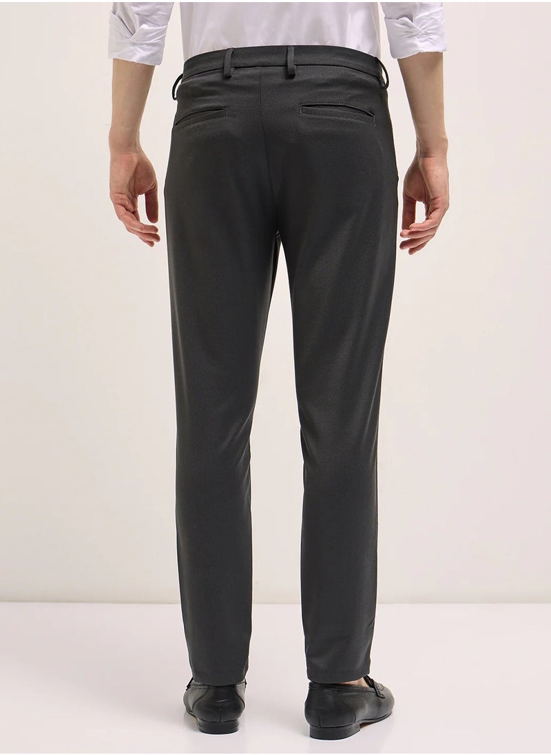 Men's Casual Trousers Slate Grey, Relaxed Fit, Soft & Breathable Fabric, Elastic Waist, Stylish Everyday Wear, Versatile & Comfortable Bottoms for Any Occasion